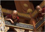037. Young Monks in Punakha Dzong