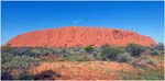 041. A final view of Ayers Rock - Uluru with a blue sky