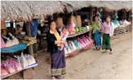 061. Roadside food stall as we approach Oudom Xai