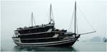 051. Our junk on Halong Bay